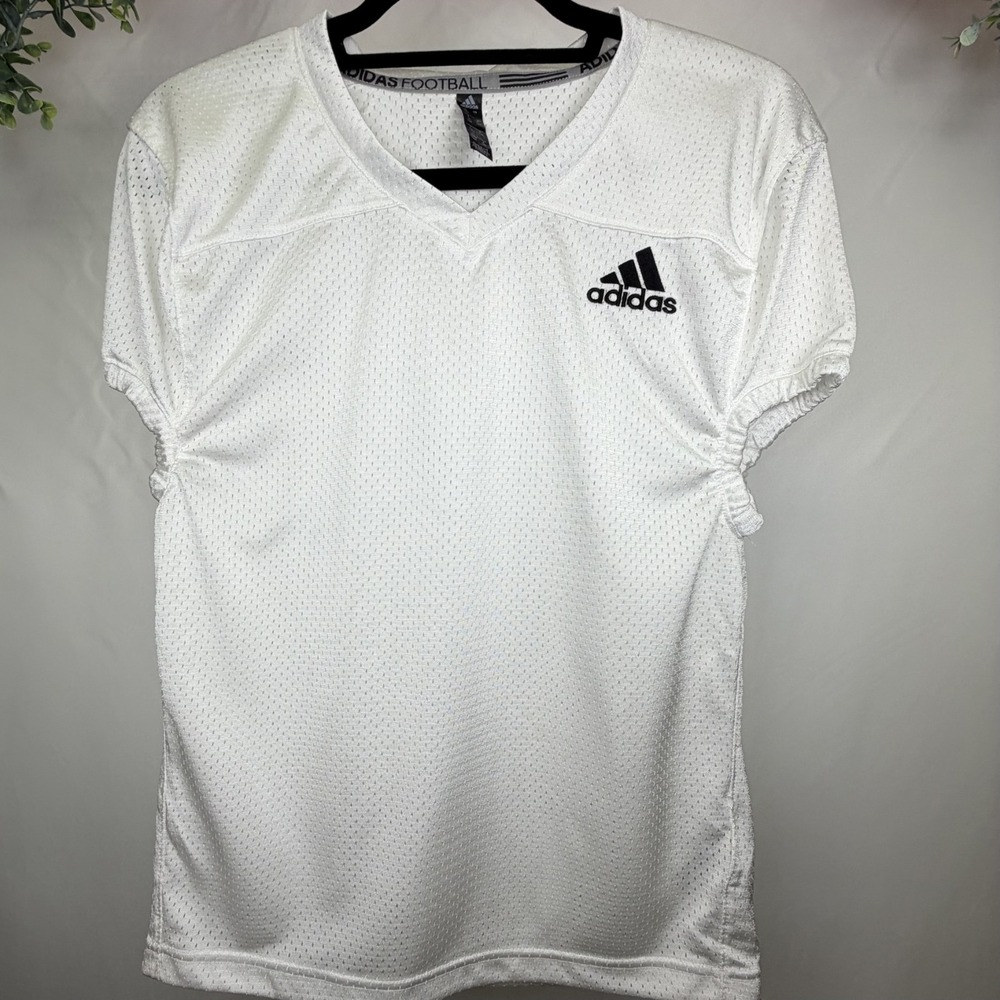 adidas Football Practice Jersey Men's White Size Large Logo
